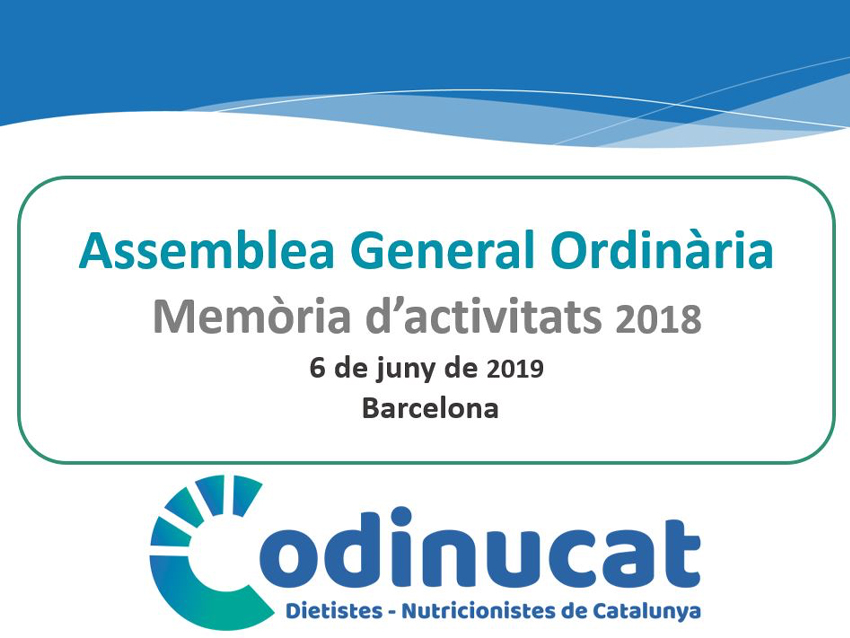 Assemblea General Ordinària del CoDiNuCat