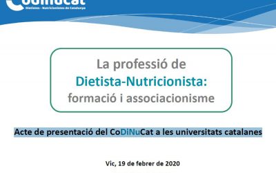 Presentació del CoDiNuCat a les Universitats Catalanes