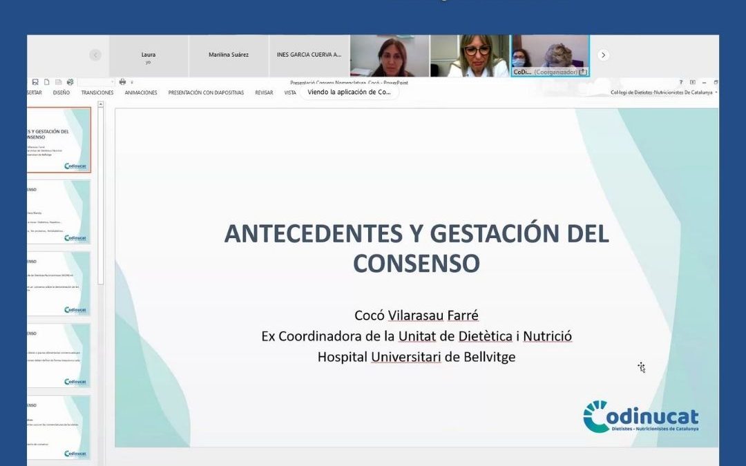 Presentació del “Consens sobre la nomenclatura de les dietes hospitalàries”