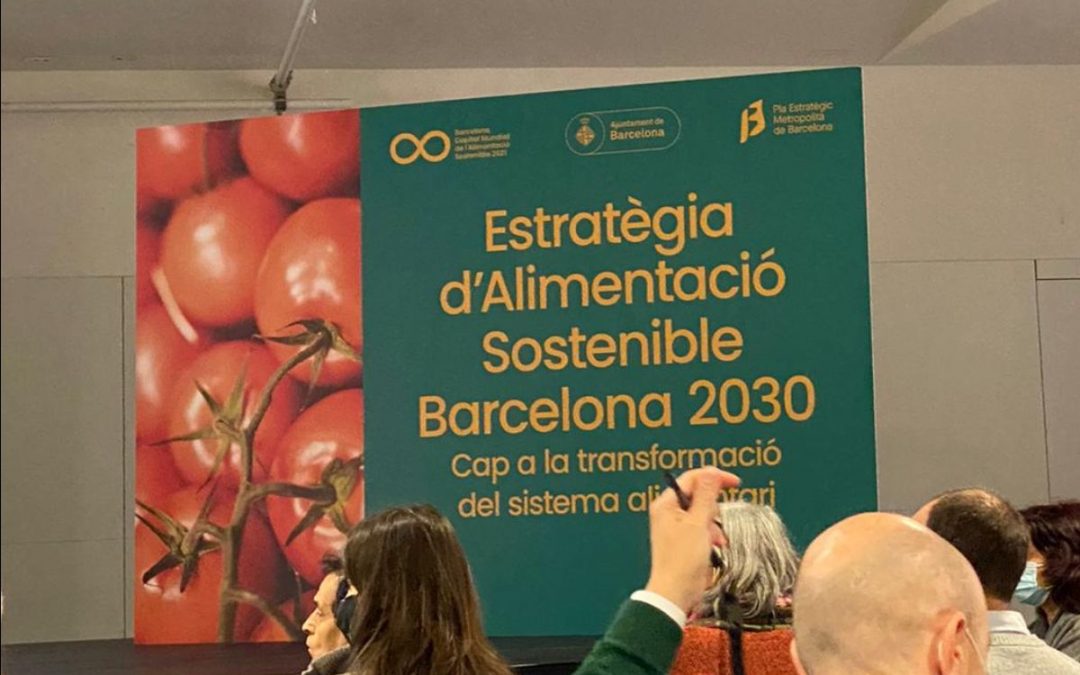 Col·laboració en el Plenari de ciutat de l’Alimentació Sostenible de l’Ajuntament de Barcelona