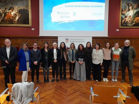 Vam formar part del Jurat institucional i entrega de la IX Edició del Premi Càtedra UB- Danone