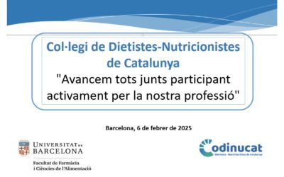 “La Dra. Roser Martí presenta el CoDiNuCat a les V Jornades d’Orientació Professional de la UB”