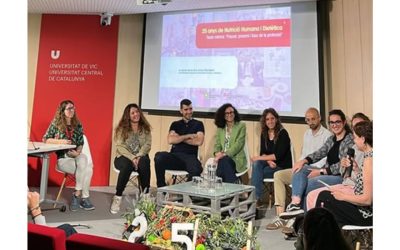 “El Sr. Àlex Blasco, del Codinucat, participa en l’acte del 25è aniversari dels estudis de Nutrició Humana i Dietètica de la UVic”