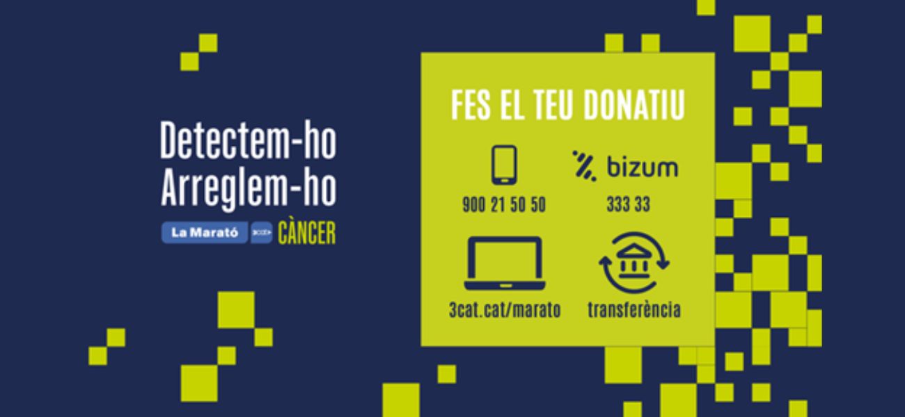 El CoDiNuCat participa a la Marató contra el càncer amb sessions divulgatives arreu del territori