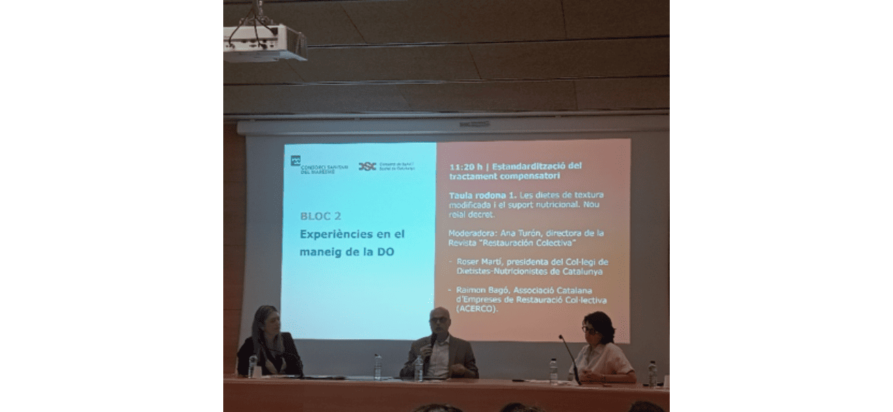 La Dra. Roser Martí, presidenta del CoDiNuCat, participa en una jornada sobre disfàgia orofaríngia organitzada pel Consorci Sanitari del Maresme