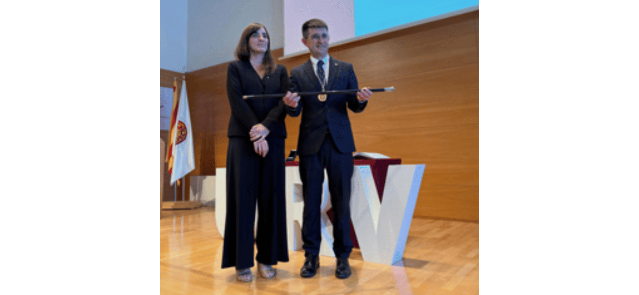 La Dra. Nancy Babio, vicepresidenta del CoDiNuCat, assisteix a l’acte de presa de possessió del nou rector de la Universitat Rovira i Virgili
